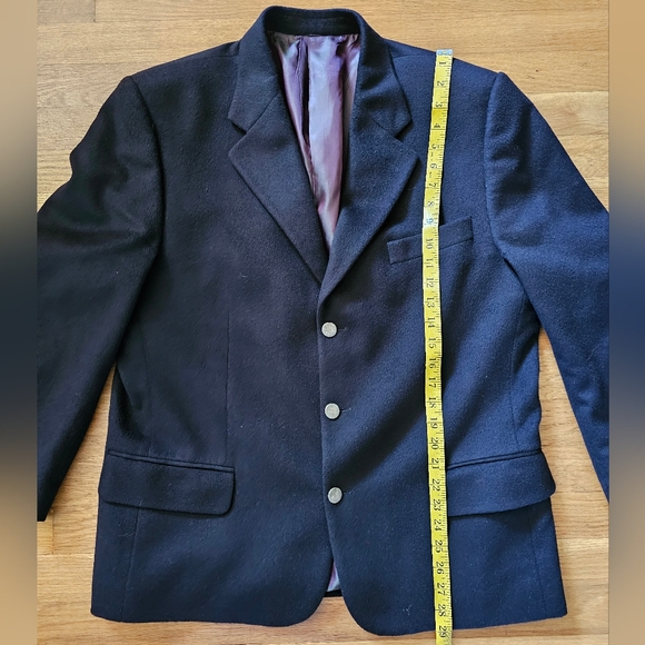 Montreal Canada S. Cohen Comfort Black Cashmere Sport Coat Men's Size 42R - Picture 5 of 13